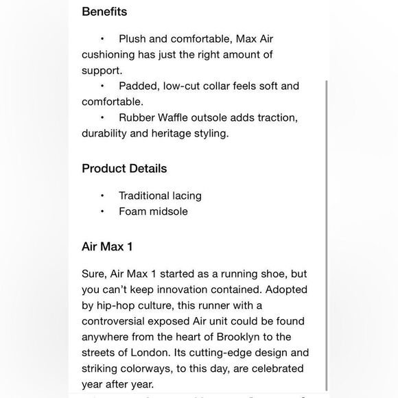 Nike Airmax 1 Premium Corduroy Baltic Blue/Gridiron/Sail/Sesame. Worn once. - Picture 6 of 16